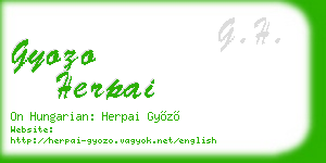 gyozo herpai business card